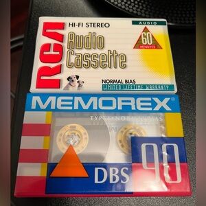 RCA and Memorex Blank Cassette Tapes- NEW